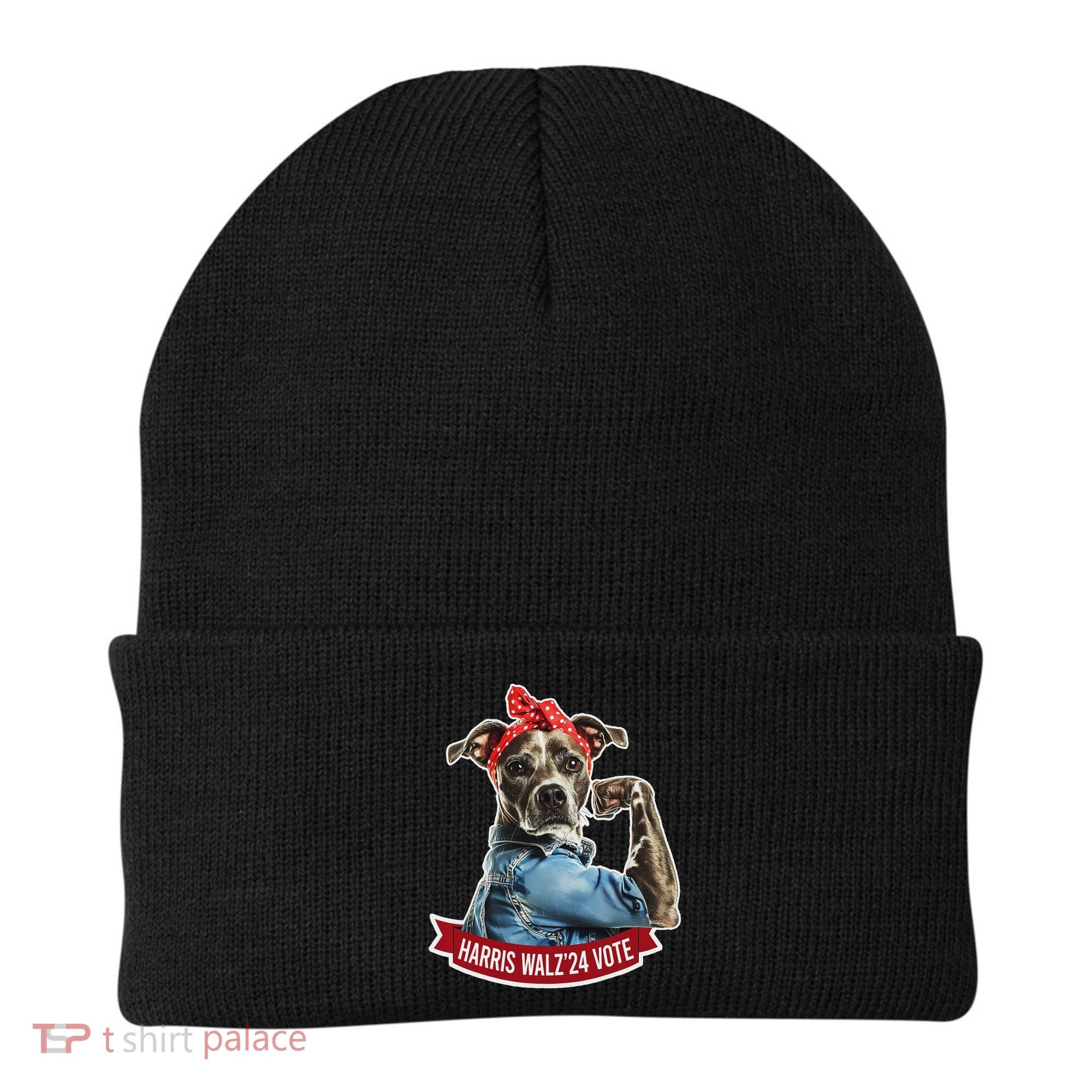 Childless Dog Lady Kamala Harris Tim Walz Vote Election Beanie