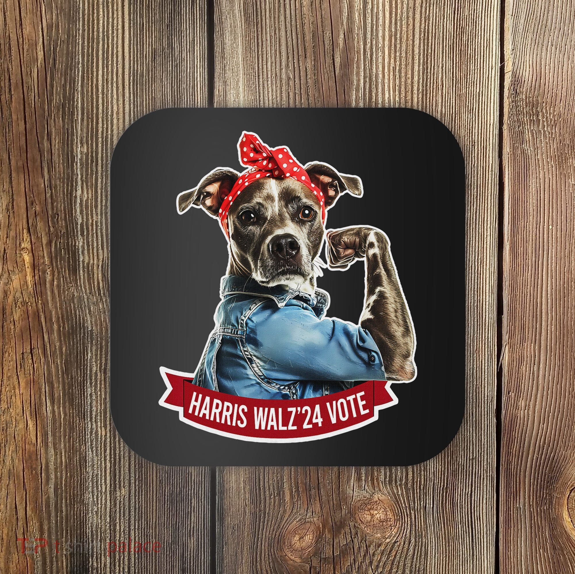 Childless Dog Lady Kamala Harris Tim Walz Vote Election Coaster