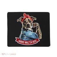 Childless Dog Lady Kamala Harris Tim Walz Vote Election Mousepad thumb 0