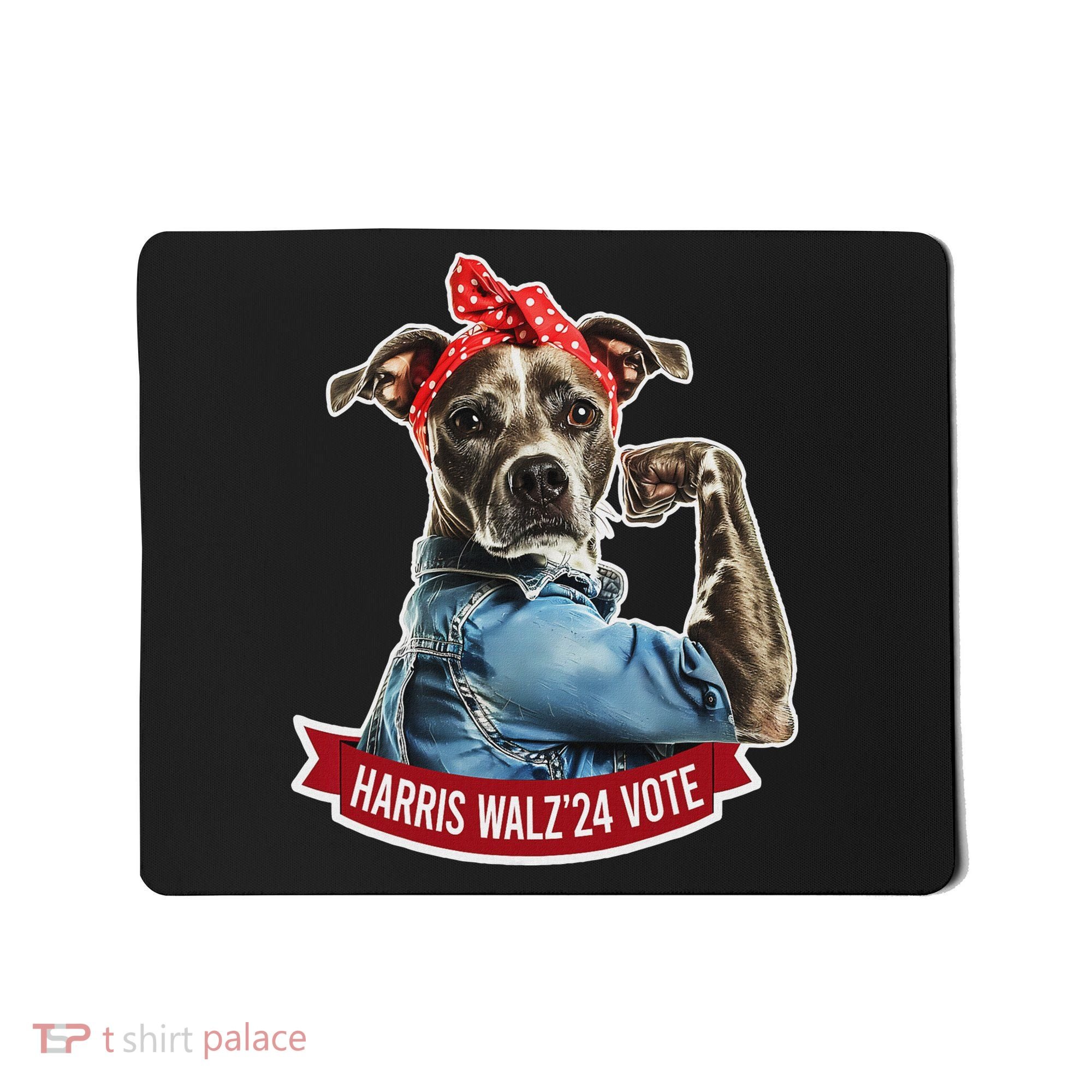 Childless Dog Lady Kamala Harris Tim Walz Vote Election Mousepad