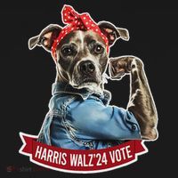 Childless Dog Lady Kamala Harris Tim Walz Vote Election Mousepad thumb 1