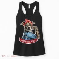 Childless Dog Lady Kamala Harris Tim Walz Vote Election Women's Tank Top thumb 0