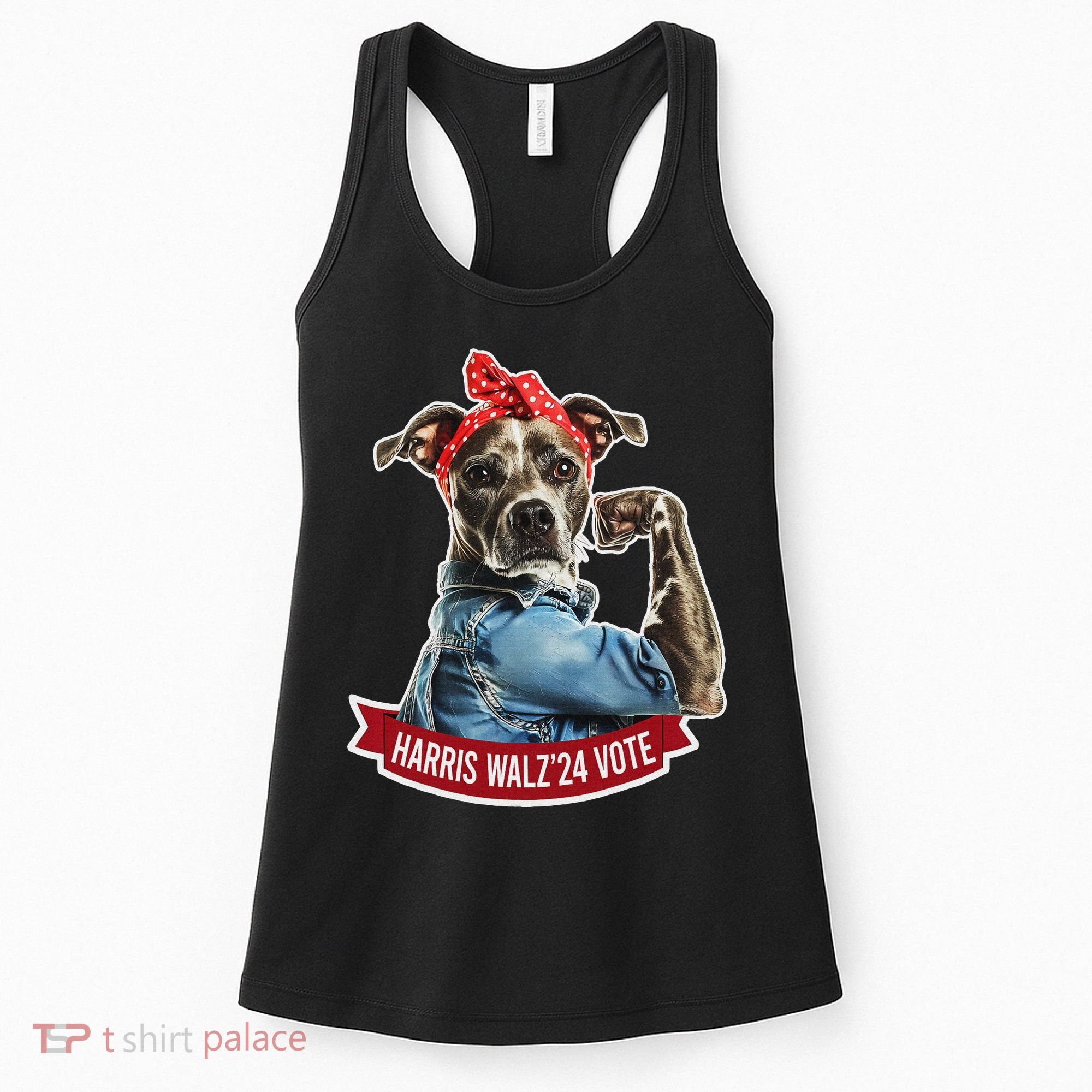 Childless Dog Lady Kamala Harris Tim Walz Vote Election Women's Tank Top