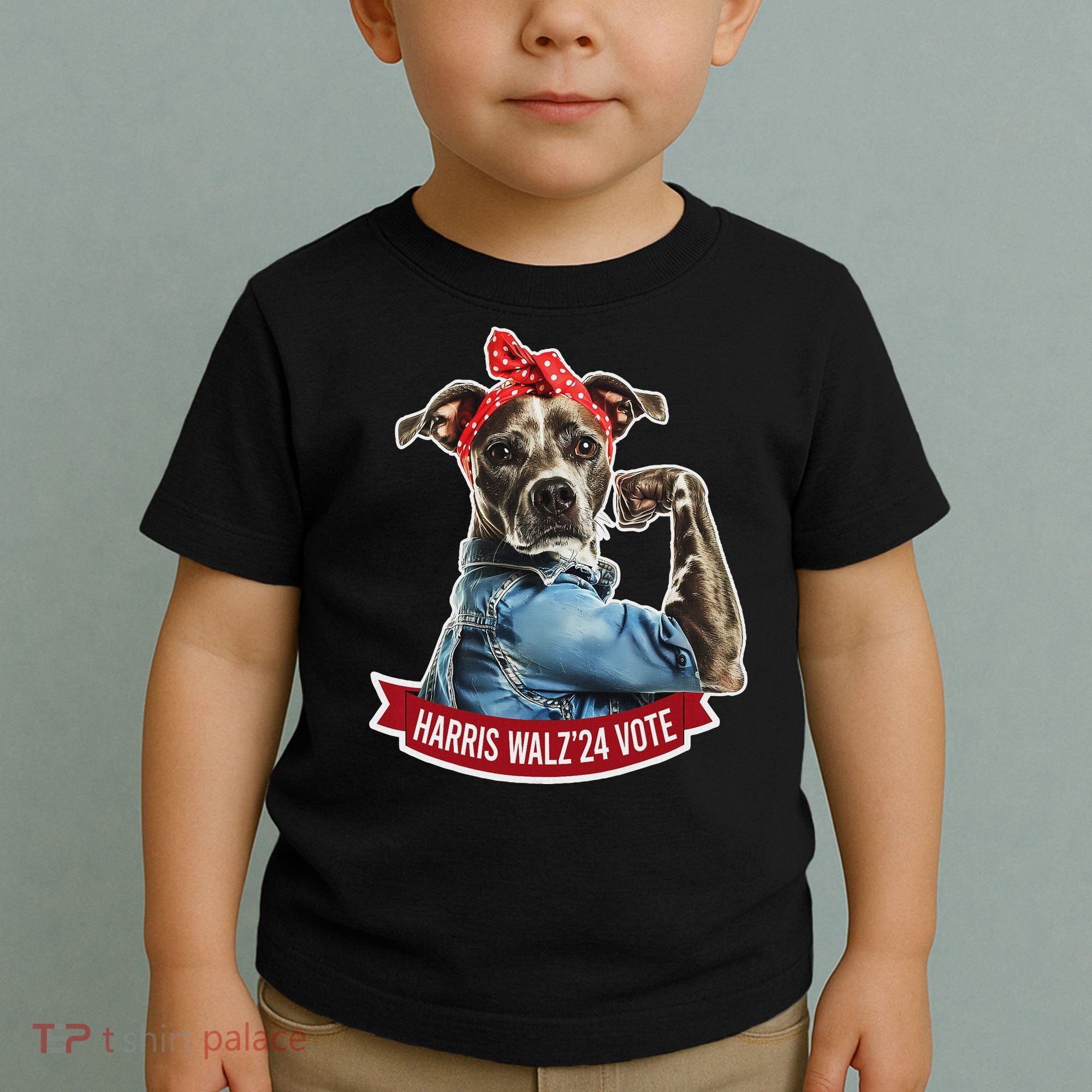 Childless Dog Lady Kamala Harris Tim Walz Vote Election Toddler T-Shirt