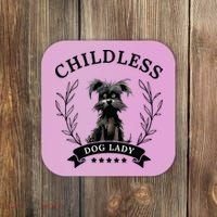 Childless Dog Lady For President 2024 Childless Dog Lady Coaster thumb 0