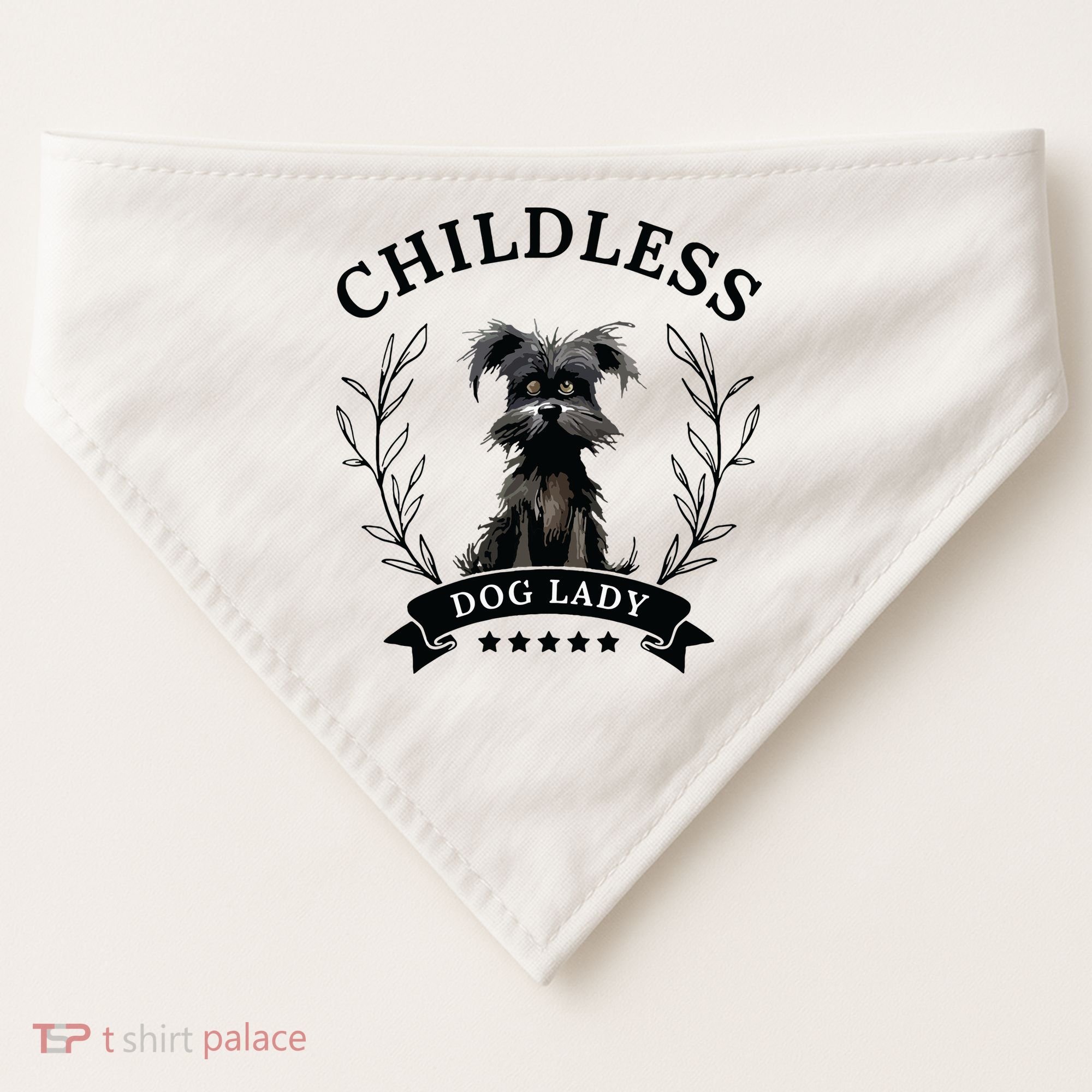 Childless Dog Lady For President 2024 Childless Dog Lady USA-Made Doggie Bandana