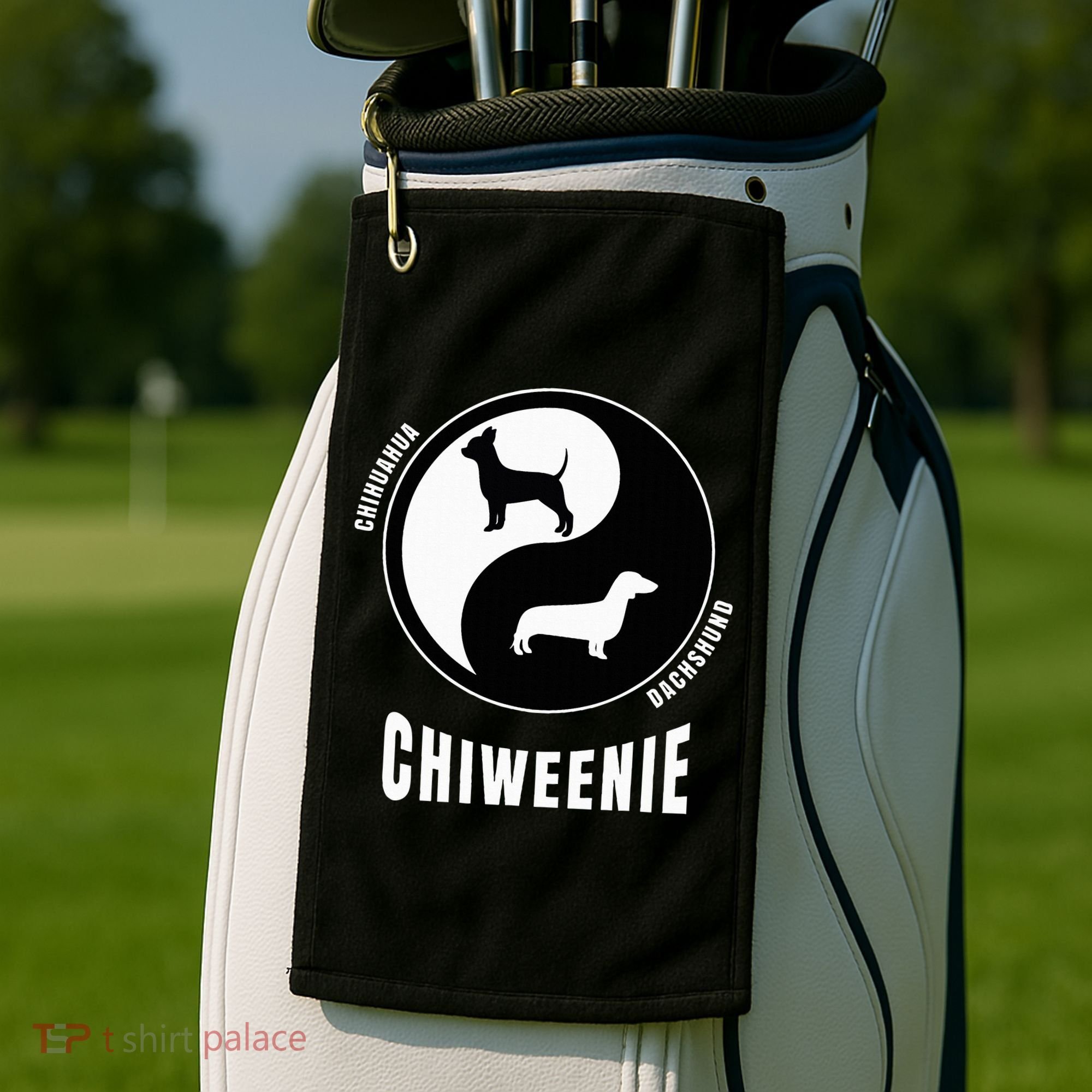 Chiweenie Dog Lovers Breeders Gift Pet Chiweenie Golf Towel