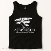 Crop Duster Leave The Smell Behind Plane Aerial Application Tank Top thumb 2