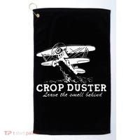 Crop Duster Leave The Smell Behind Plane Aerial Application Golf Towel thumb 0