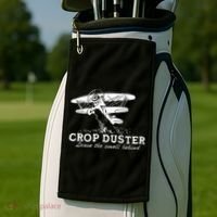 Crop Duster Leave The Smell Behind Plane Aerial Application Golf Towel thumb 2