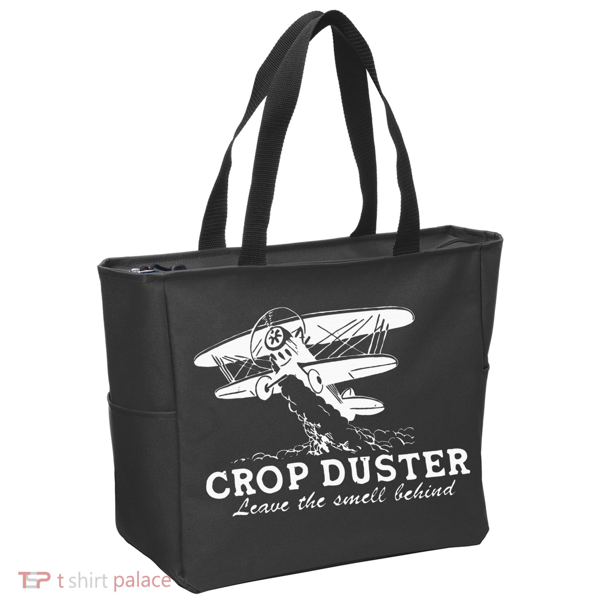 Crop Duster Leave The Smell Behind Plane Aerial Application Tote Bag