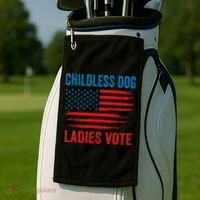 Childless Dog Ladies Golf Towel thumb 2