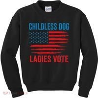 Childless Dog Ladies Kids Sweatshirt thumb 0
