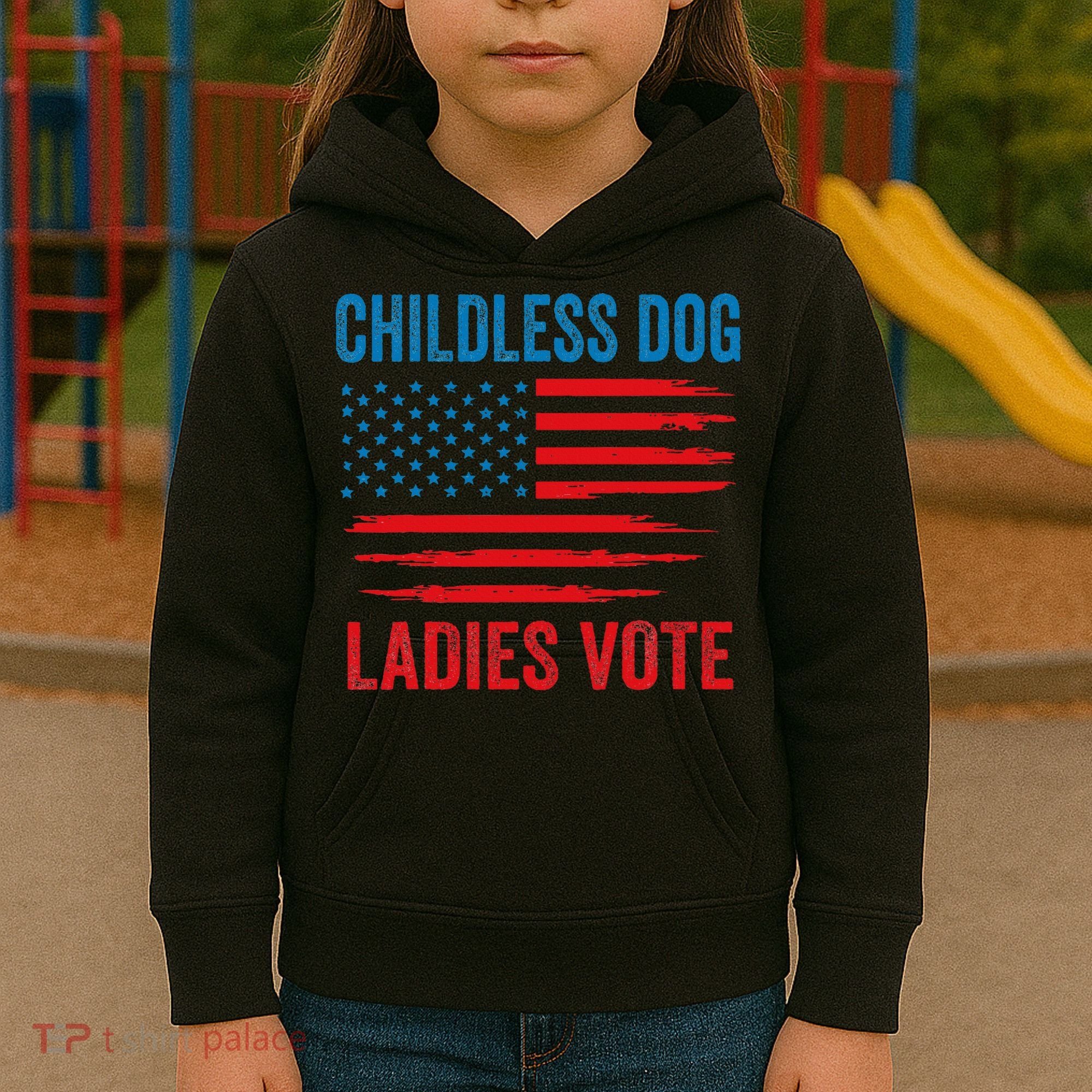 Childless Dog Ladies Kids Hoodie