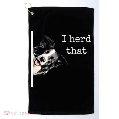 Collie Dog Lovers Herd That Golf Towel