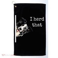 Collie Dog Lovers Herd That Golf Towel thumb 0