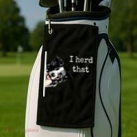 Collie Dog Lovers Herd That Golf Towel thumb 2