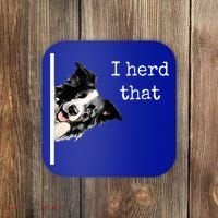 Collie Dog Lovers Herd That Coaster thumb 0