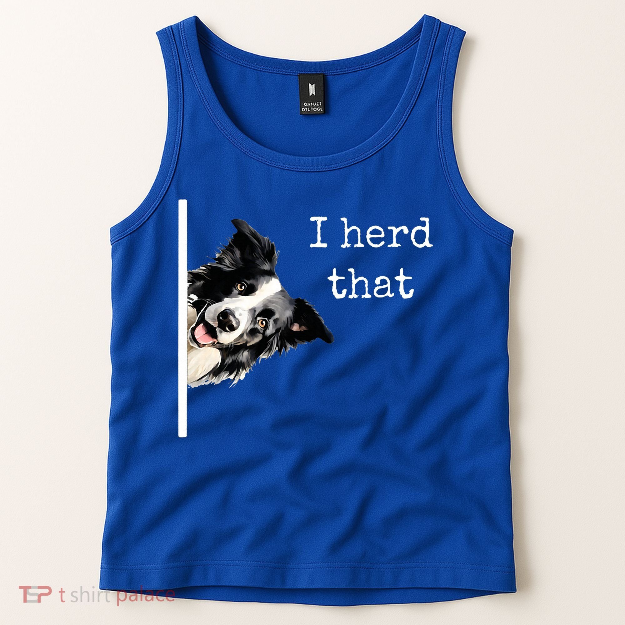 Collie Dog Lovers Herd That Tank Top