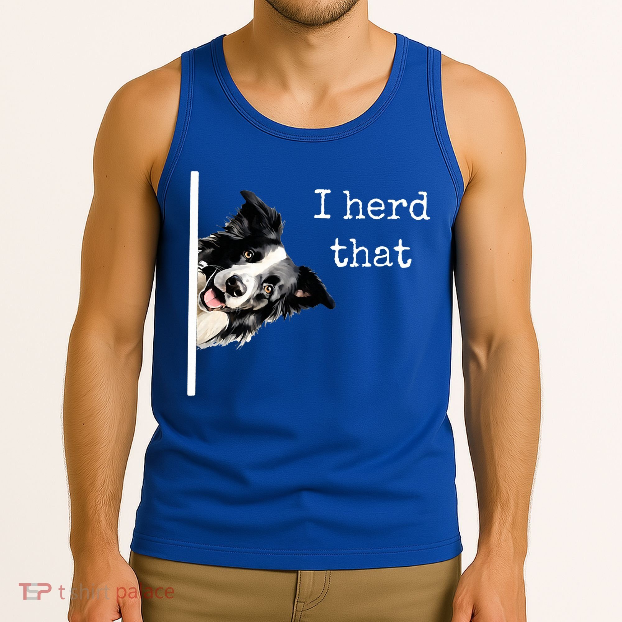 Collie Dog Lovers Herd That Tank Top