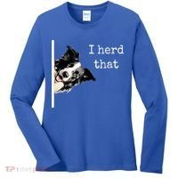 Collie Dog Lovers Herd That Women's Long Sleeve Shirt thumb 0