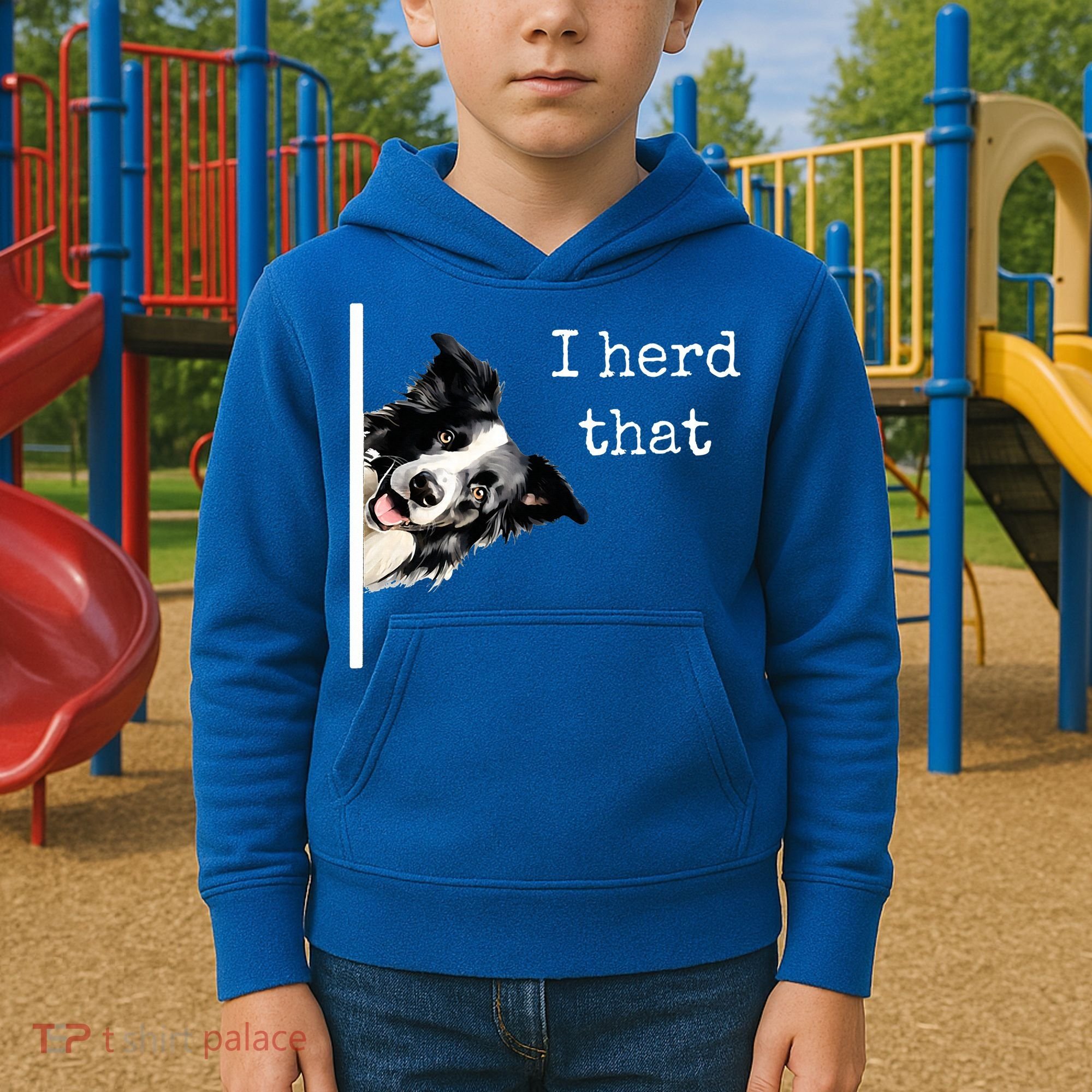 Collie Dog Lovers Herd That Kids Hoodie