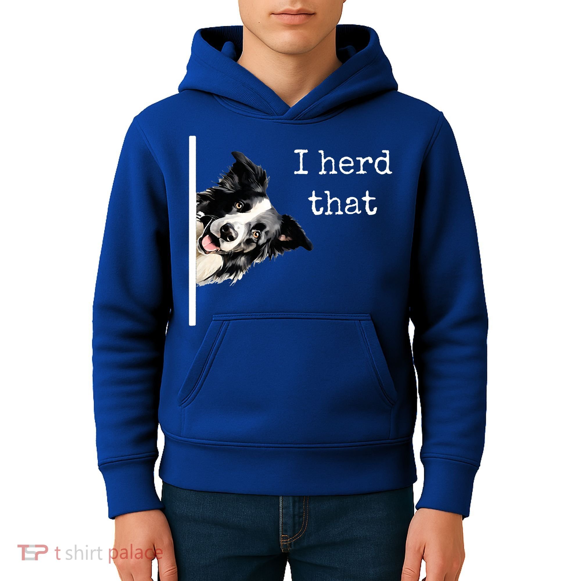 Collie Dog Lovers Herd That Kids Hoodie