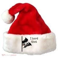 Collie Dog Lovers Herd That Santa Hat thumb 0