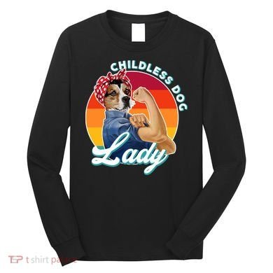 Childless Dog Lady Kamala Harris Funny Long Sleeve Shirt