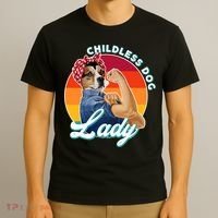 Childless Dog Lady Kamala Harris Funny T-Shirt thumb 3