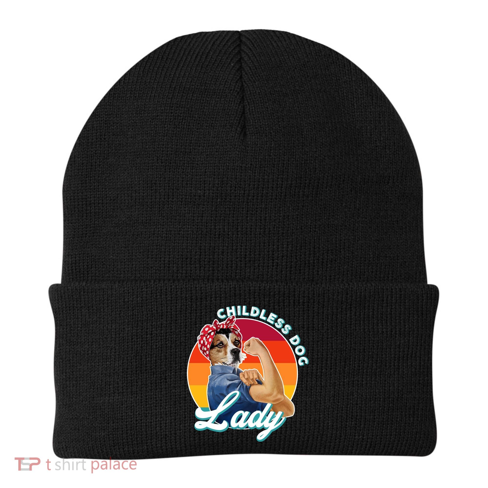 Childless Dog Lady Kamala Harris Funny Beanie