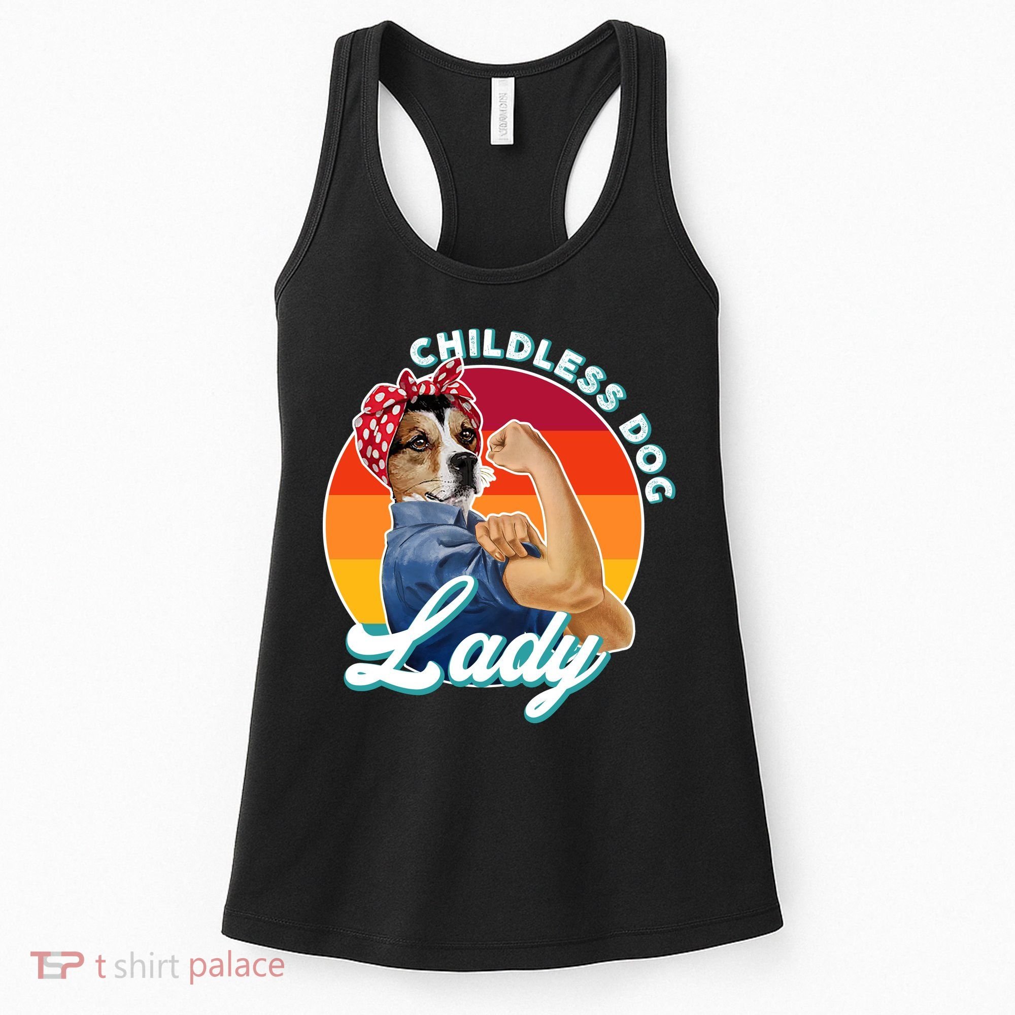 Childless Dog Lady Kamala Harris Funny Women's Tank Top