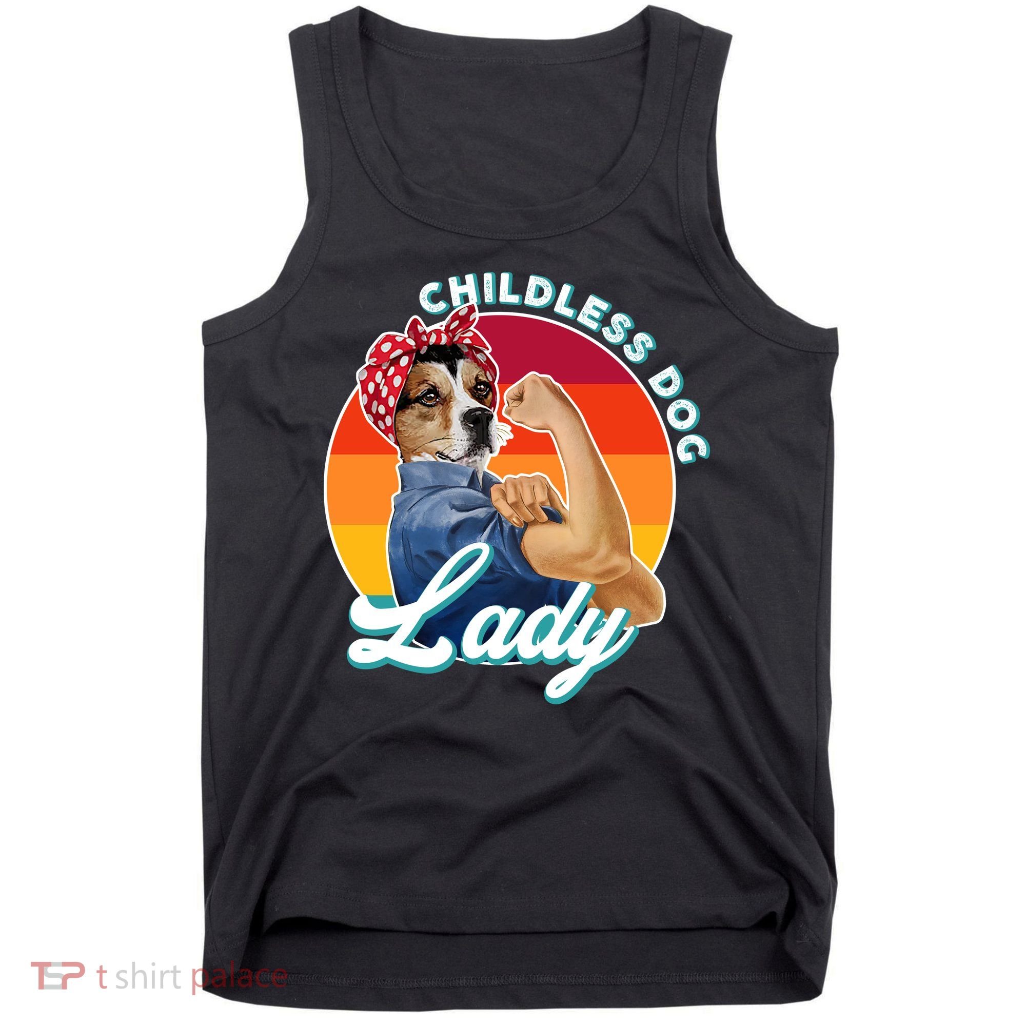 Childless Dog Lady Kamala Harris Funny Tank Top