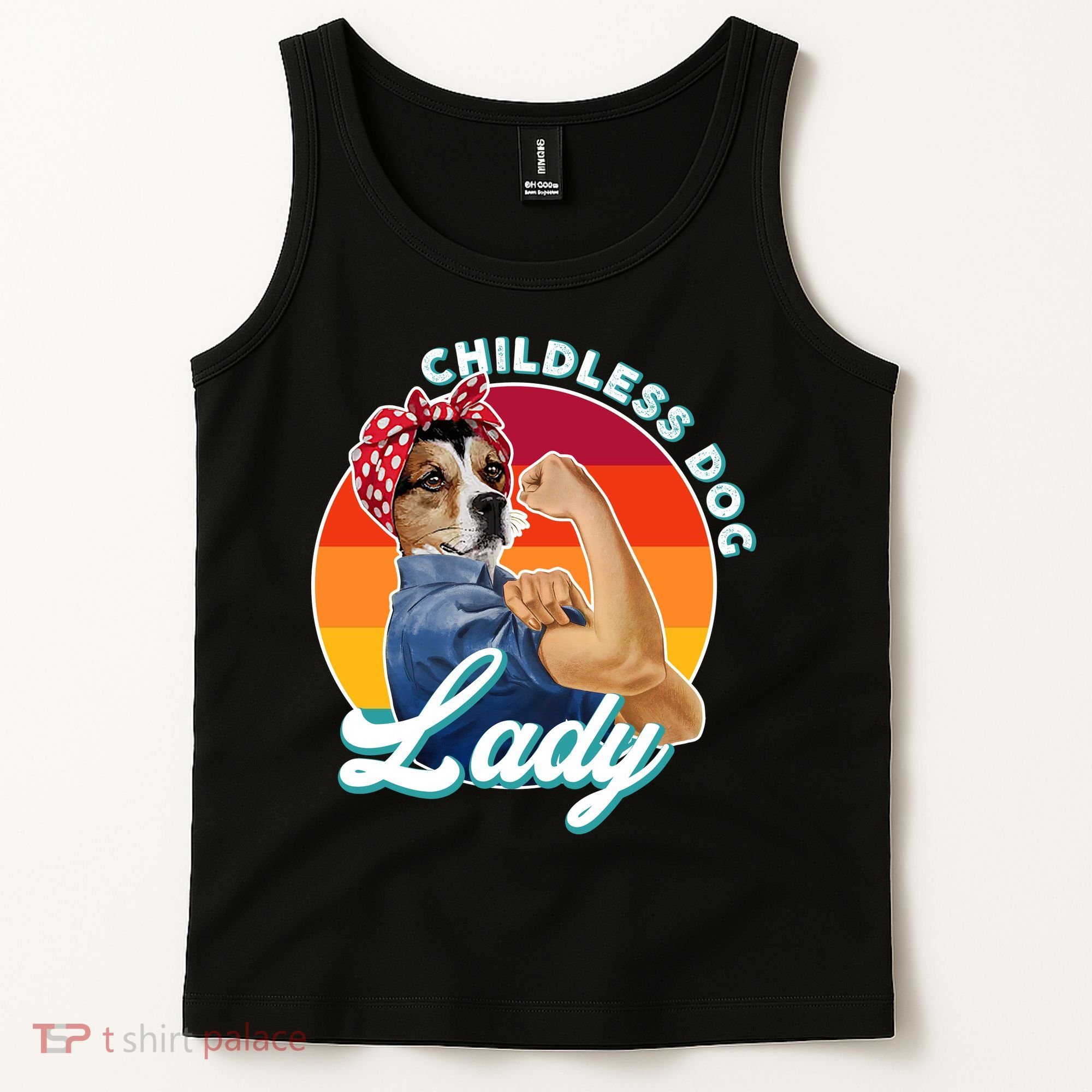 Childless Dog Lady Kamala Harris Funny Tank Top