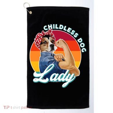 Childless Dog Lady Kamala Harris Funny Golf Towel