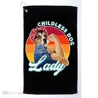 Childless Dog Lady Kamala Harris Funny Golf Towel thumb 0