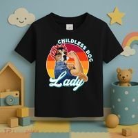 Childless Dog Lady Kamala Harris Funny Toddler T-Shirt thumb 3