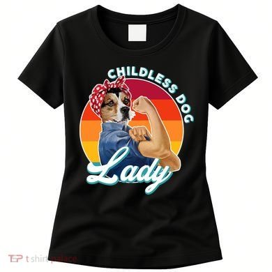 Childless Dog Lady Kamala Harris Funny Women's T-Shirt