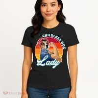 Childless Dog Lady Kamala Harris Funny Women's T-Shirt thumb 4