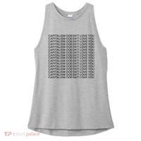 Capitalism Doesn’T Love You Ladies PosiCharge Tri-Blend Wicking Tank thumb 0