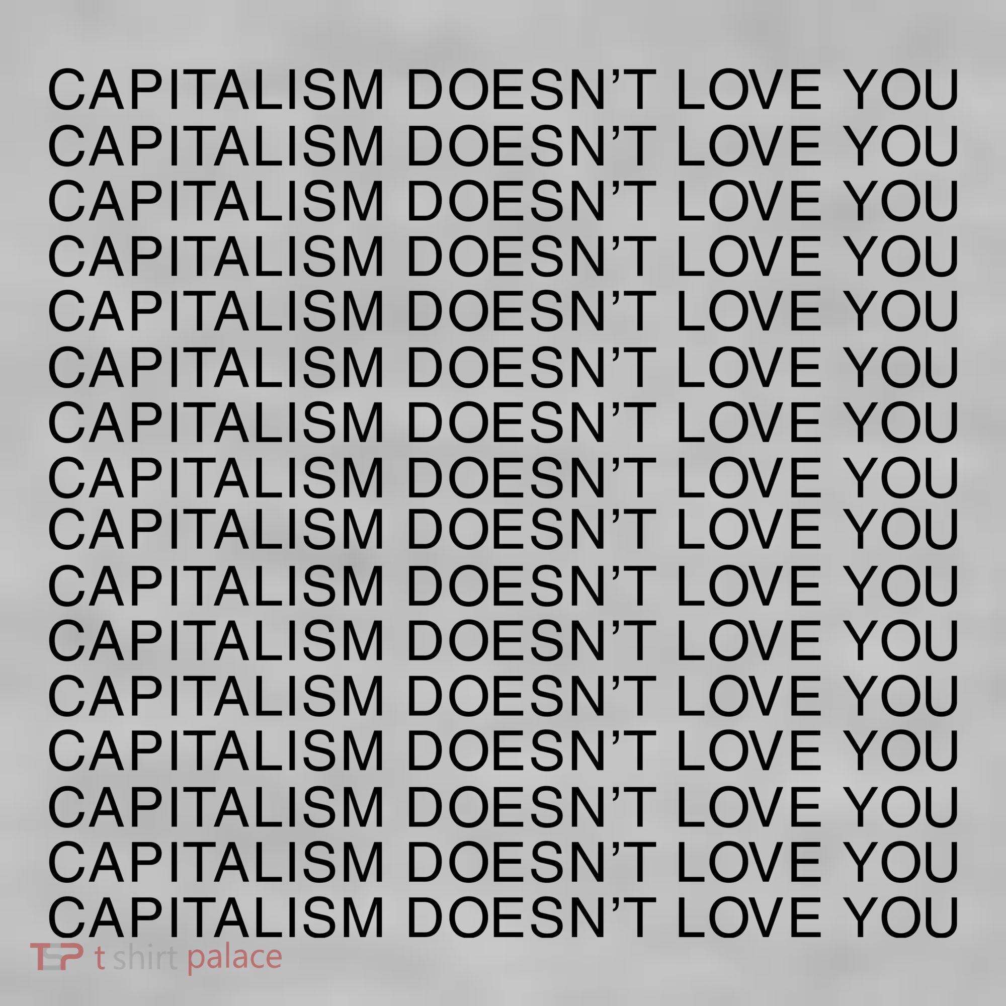 Capitalism Doesn’T Love You Ladies PosiCharge Tri-Blend Wicking Tank