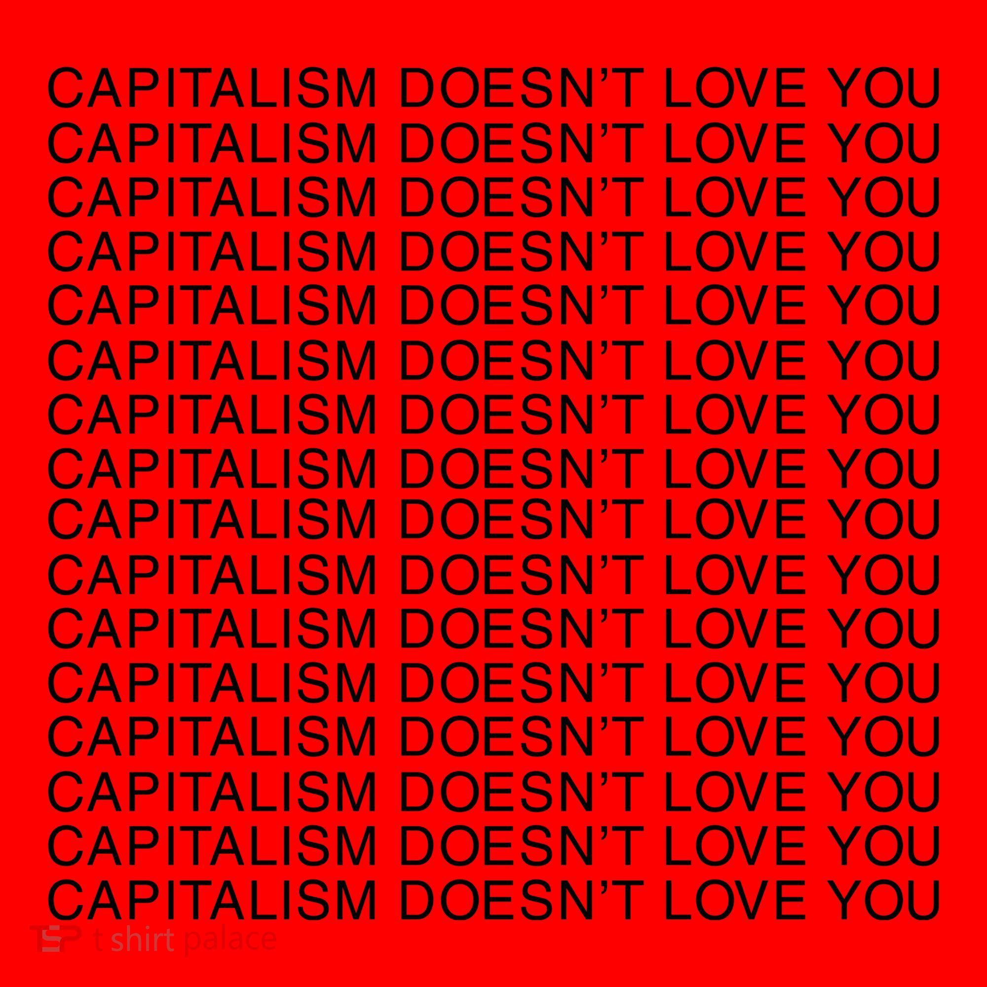 Capitalism Doesn’T Love You Santa Hat
