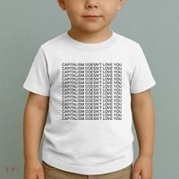 Capitalism Doesn’T Love You Toddler T-Shirt thumb 2