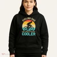 Cycling Dad Like A Regular Dad But Cooler Funny Cyclist Gift Hoodie thumb 5