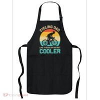 Cycling Dad Like A Regular Dad But Cooler Funny Cyclist Gift Apron thumb 0