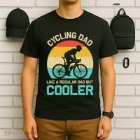 Cycling Dad Like A Regular Dad But Cooler Funny Cyclist Gift T-Shirt thumb 6