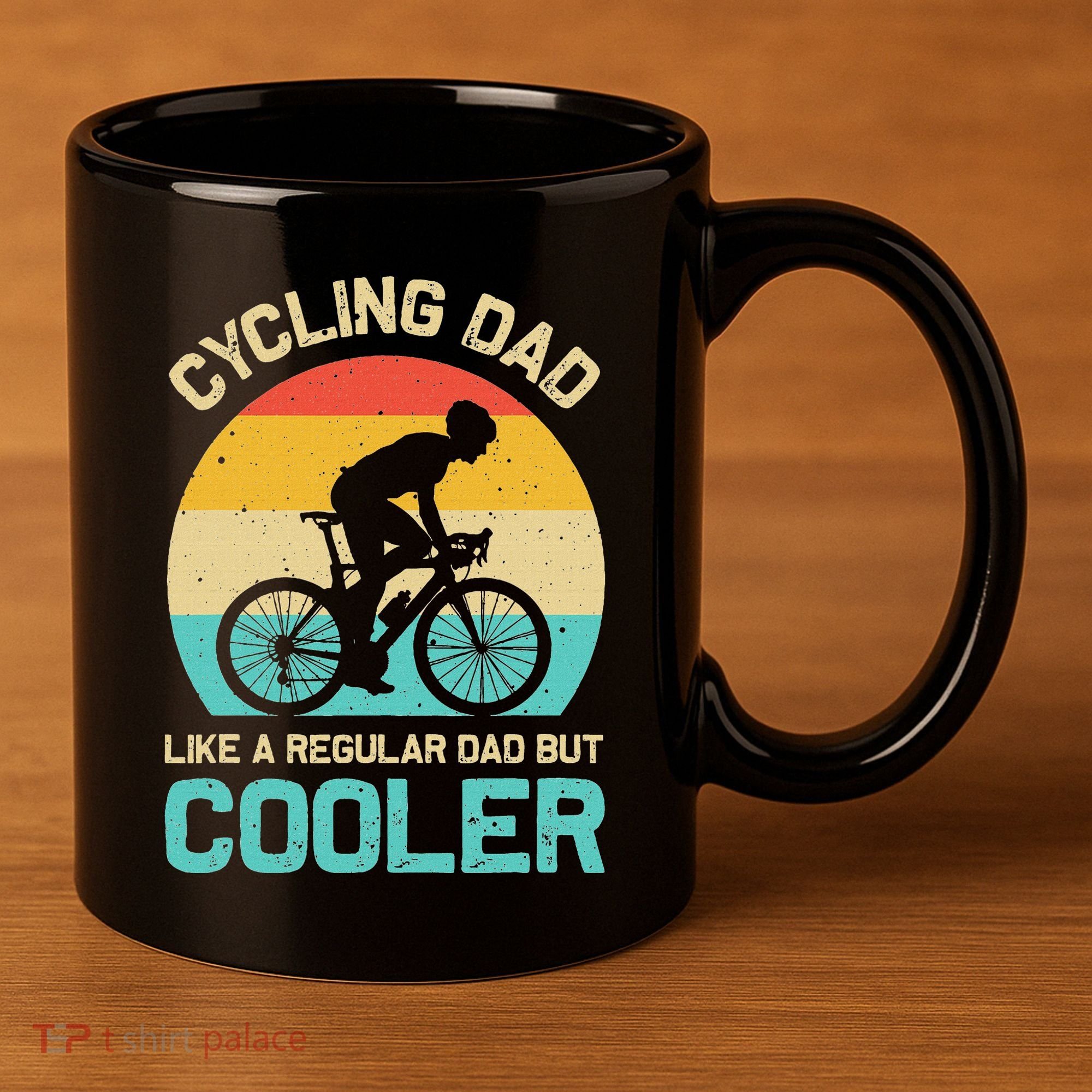 Cycling Dad Like A Regular Dad But Cooler Funny Cyclist Gift 11oz C Handle Ceramic Mug