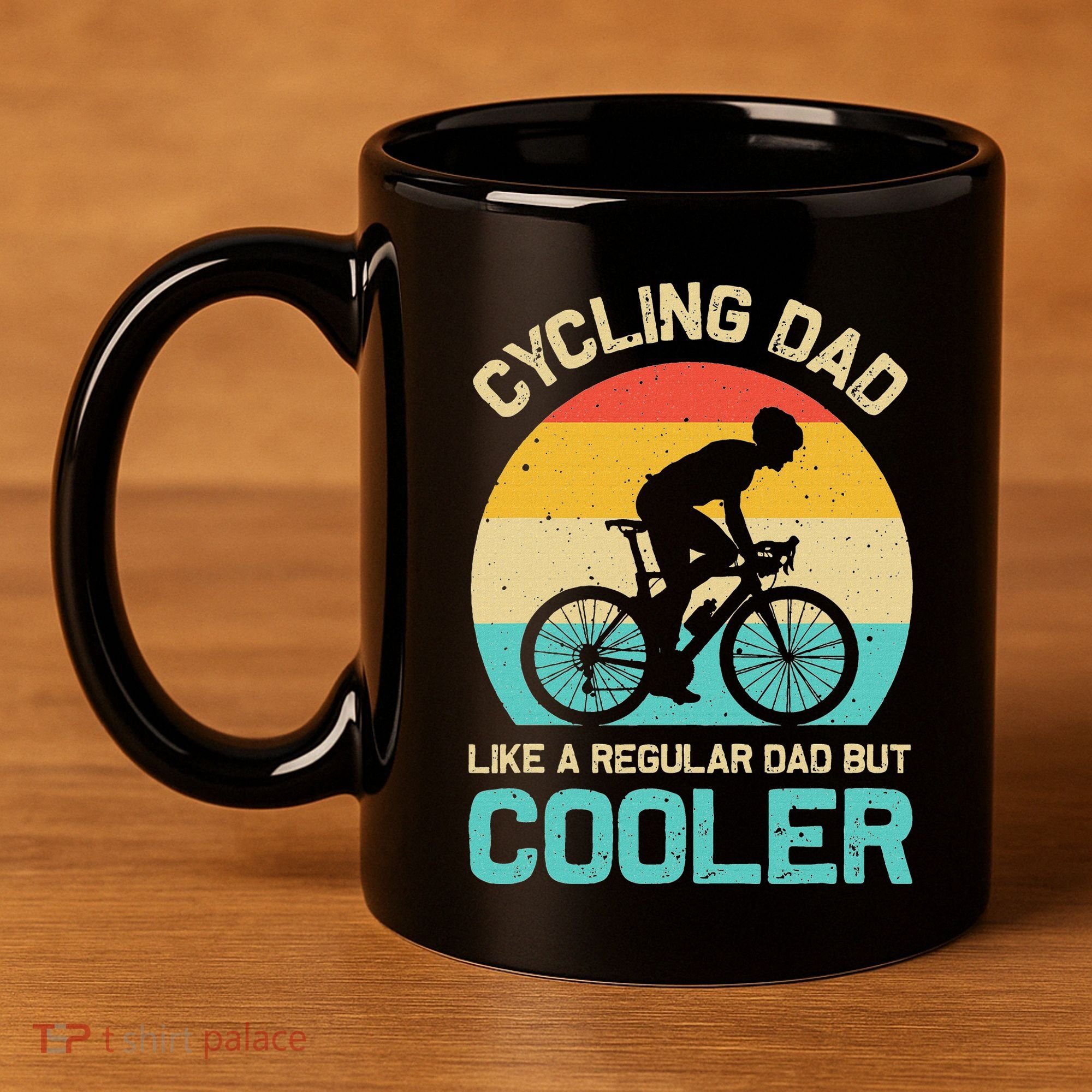 Cycling Dad Like A Regular Dad But Cooler Funny Cyclist Gift 11oz C Handle Ceramic Mug