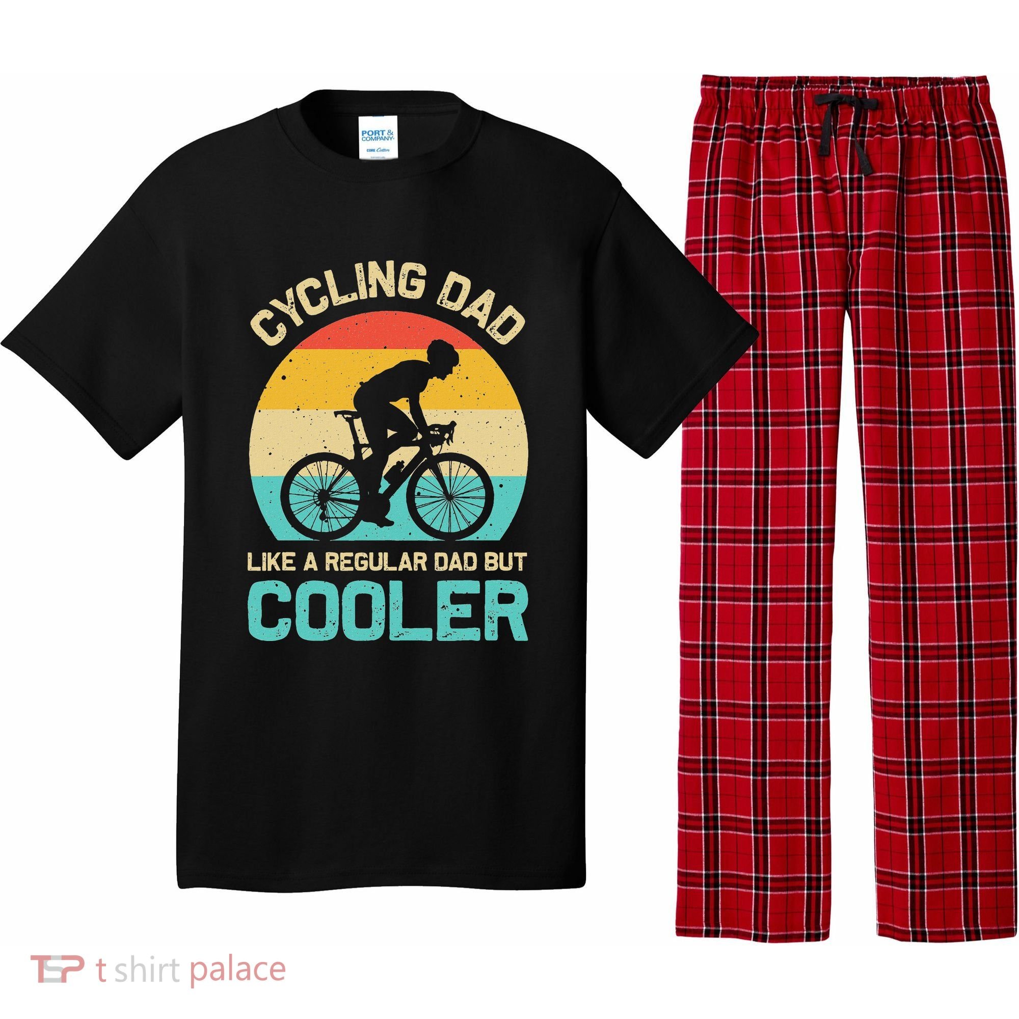 Cycling Dad Like A Regular Dad But Cooler Funny Cyclist Gift Pajama Set
