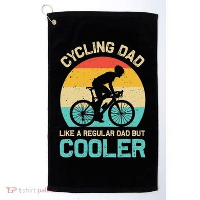 Cycling Dad Like A Regular Dad But Cooler Funny Cyclist Gift Golf Towel